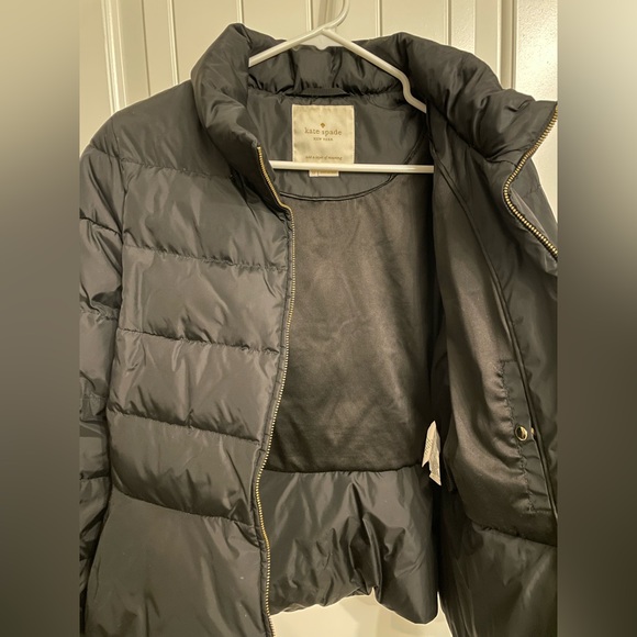 Kate Spade Black Puffer Jacket size 12 - Picture 3 of 9